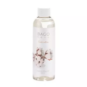 Наполнитель для ароматического диффузора BAGO home Свежий хлопок 200 мл