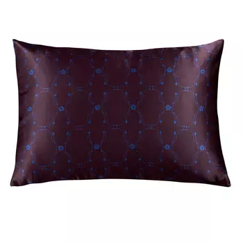 Наволочка 50х70см Mollen Узор в ежевично-черном