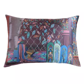 Наволочка 70x50см Mollen Пески времени Светлица в ежевично-черном