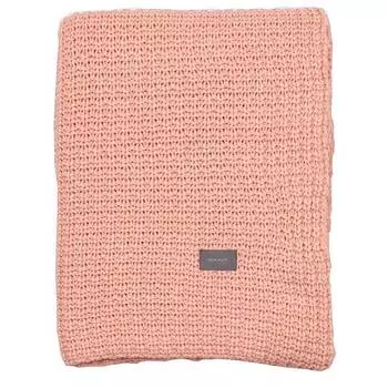 Наволочка декоративная Gant Home Melange Waffle Knit, цвет розовый