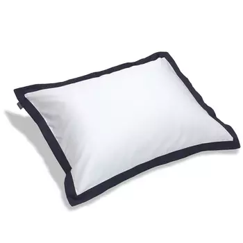 Наволочка Gant Home Sateen Border 50x70см, цвет белый, синий