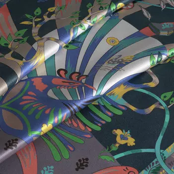 Наволочка Mollen Сказки. Алконост в темно-бирюзовом, сатин