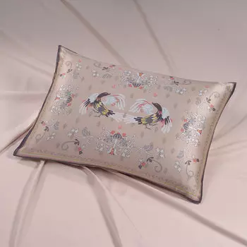 Наволочка Mollen Сказки. Мезенская роспись в пудровом, сатин