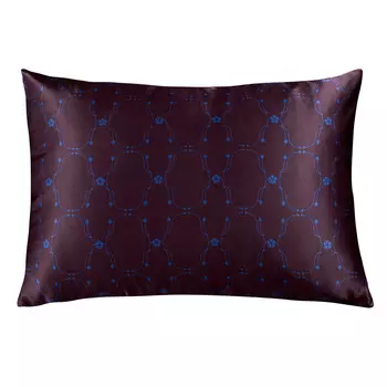 Наволочка Mollen Узор в ежевично-черном 50х70см