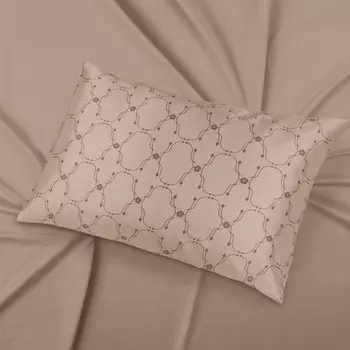 Наволочка Mollen Узор в песочно-бежевом, 50x70см