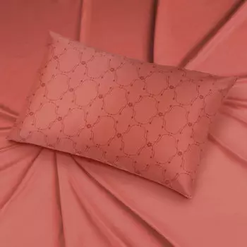 Наволочка Mollen Узор в розово-коралловом