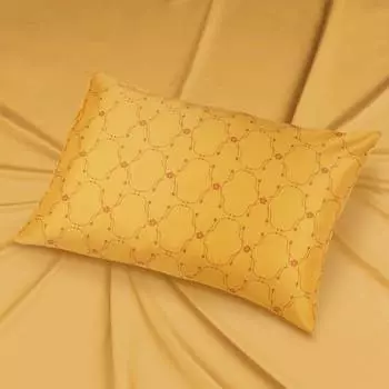 Наволочка Mollen Узор в солнечно-желтом, 50x70см