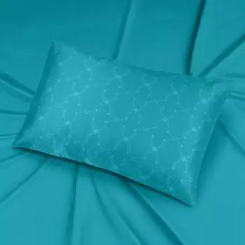 Наволочка Mollen Узор в светло-бирюзовом, 50x70см