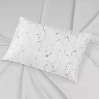 Наволочка Mollen Узор в жемчужно-белом, 50x70см