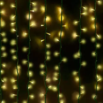 Новогодняя электрогирлянда на 220 LED ламп Magic Time 300x200cм, белый теплый, 8 режимов