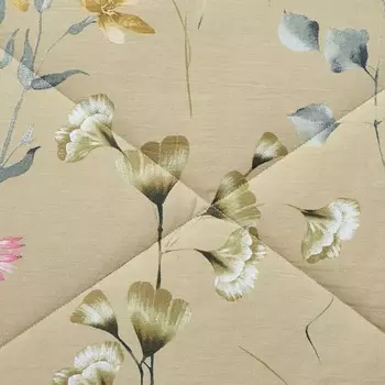 Одеяло евро Anabella Asabella летнее, цвет бежево-серый