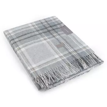 Плед 130x180см Gant Home Tartan Check, серый