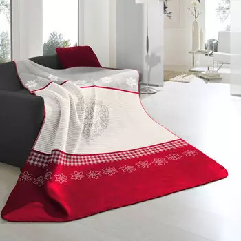 Плед 1,5-спальный Biederlack Alpine Collection Take to heart