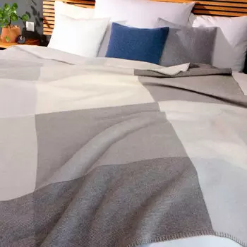 Плед 1,5-спальный Biederlack Modern Classics Colorfields Grey