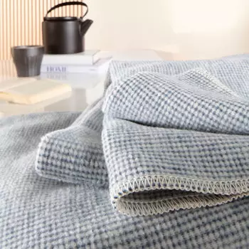 Плед 1,5-спальный Biederlack Summer Pearl blue