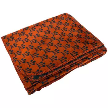 Плед 1,5-спальный Biederlackborbo Rust &amp; Teal, коричневый с зеленым