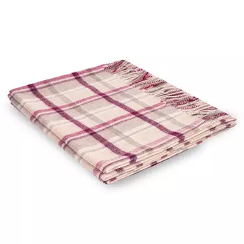 Плед 1,5-спальный Erdenet Hemper, бежевый с фиолетовым