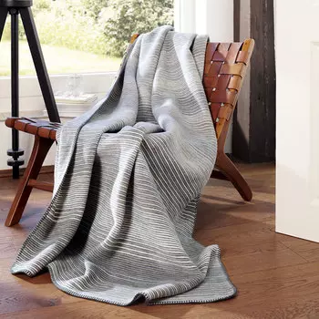 Плед евро Biederlack Lines Grey