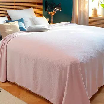 Плед евро Biederlack Ruffle Rose