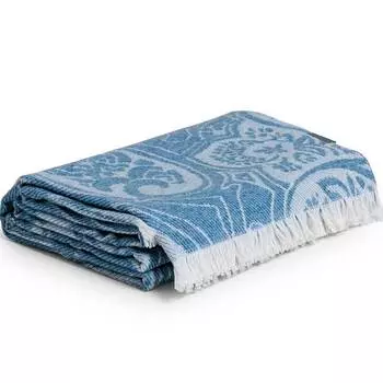 Плед Gant Home FRENCH PAISLEY THROW 130x180см, голубой