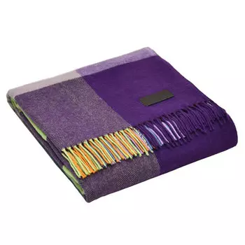 Плед Marzotto Valerie Concept 130x180см, фиолетовый в клетку