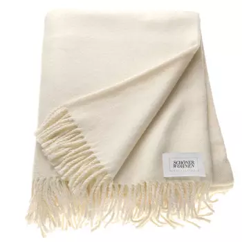 Плед Shoner Wohnen Basics, бежевый