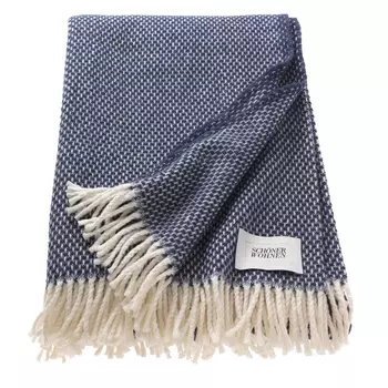 Плед Shoner Wohnen Zen, темно-синий