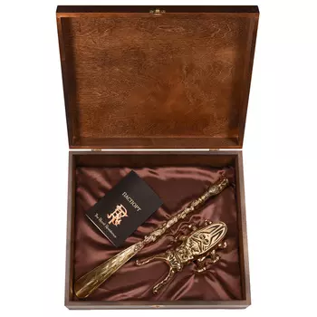 Подарочный набор для обуви Город Подарков Аристократ в деревянной шкатулке, 2 предмета