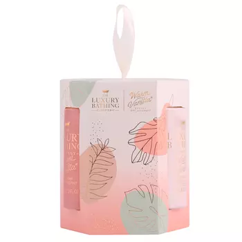 Подарочный набор The Luxury Bathing Company Гламурное сияние Теплая ваниль и сладкий миндаль