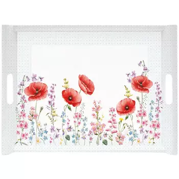 Поднос Easy Life Les Coquelicots 52x37см