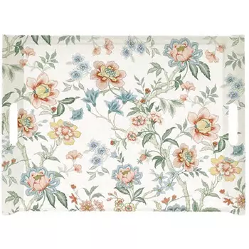 Поднос Easy Life Zen Garden White 52x37см