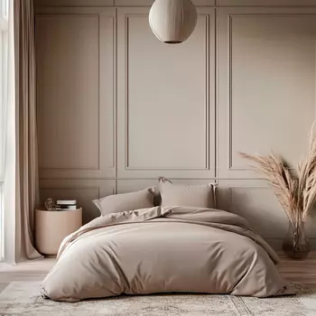 Пододеяльник 1,5-спальный Lameirinho, светло-коричневый