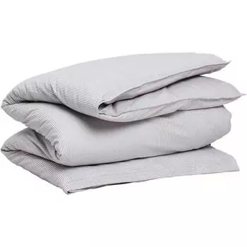 Пододеяльник 2-спальный Gant Home Flannel Dogtooth, серый, белый