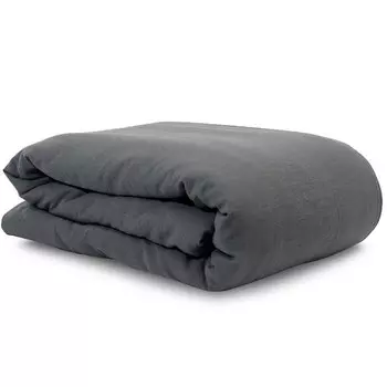Пододеяльник 2-спальный льняной Tkano Essential 200x200см, темно-серый