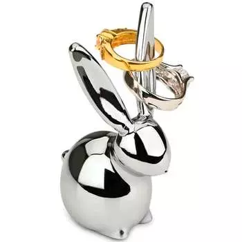 Подставка для колец Umbra Zoola кролик, хром