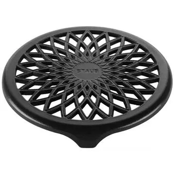 Подставка под горячее чугунная Staub 23см, цвет черный