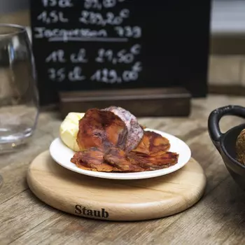 Подставка под горячее Staub деревянная магнитная 16,5см