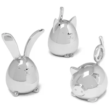 Подставки для колец SQUIGGY 3 штуки хром