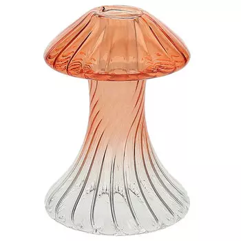 Подсвечник Andrea Fontebasso Glass Design Mushroom 13см, оранжевый