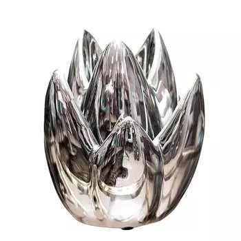 Подсвечник Гарда Декор 16,5x16,5x24см, серебряный