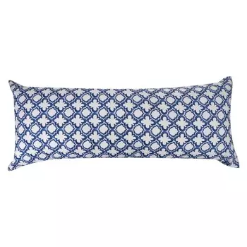 Подушка декоративная Elpida Трефы - полоски синие