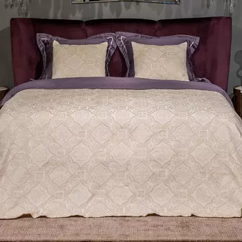 Покрывало 1,5-спальное Гарда Декор Тиара, беж