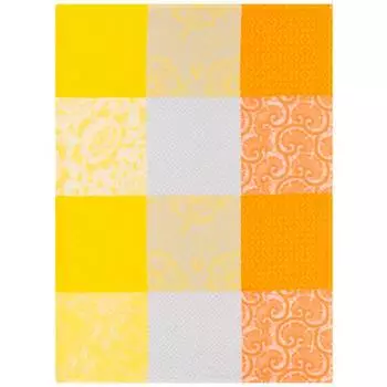 Полотенце кухонное Le Jacquard Francais Fleurs De Kyoto, цвет желтый