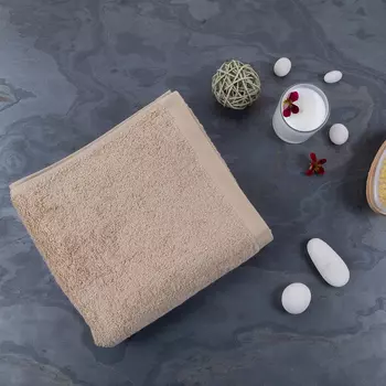 Полотенце махровое Lameirinho Aqua 50x100см, цвет бежевый