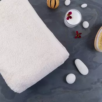 Полотенце махровое Lameirinho Aqua 50x100см, цвет кремовый