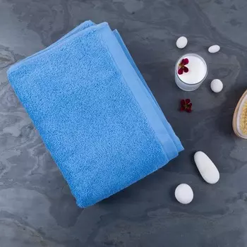 Полотенце махровое Lameirinho Aqua 70x140см, цвет голубой