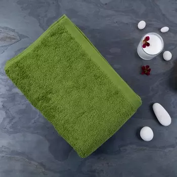 Полотенце махровое Lameirinho Aqua 70x140см, цвет оливковый