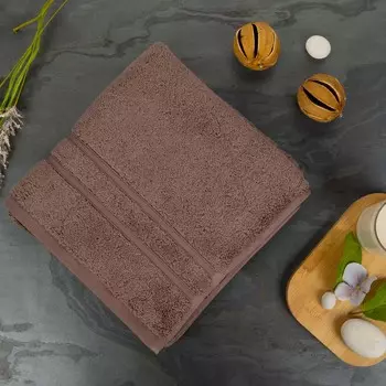 Полотенце махровое Pappel Cirrus/S 50x100см, цвет коричневый