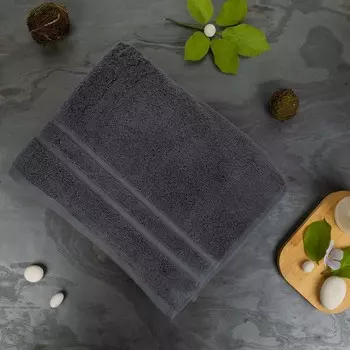 Полотенце махровое Pappel Cirrus/S 70x140см, цвет темно-серый