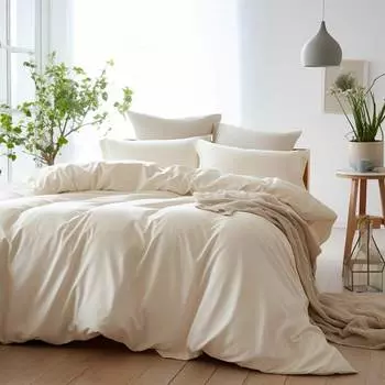 Простыня евро 240x290см Pappel, цвет светло-бежевый